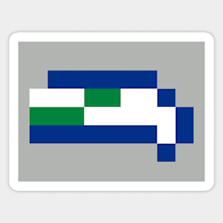 Tecmo Bowl Pixels - Seattle Magnet